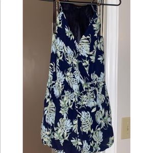 Tropical black romper